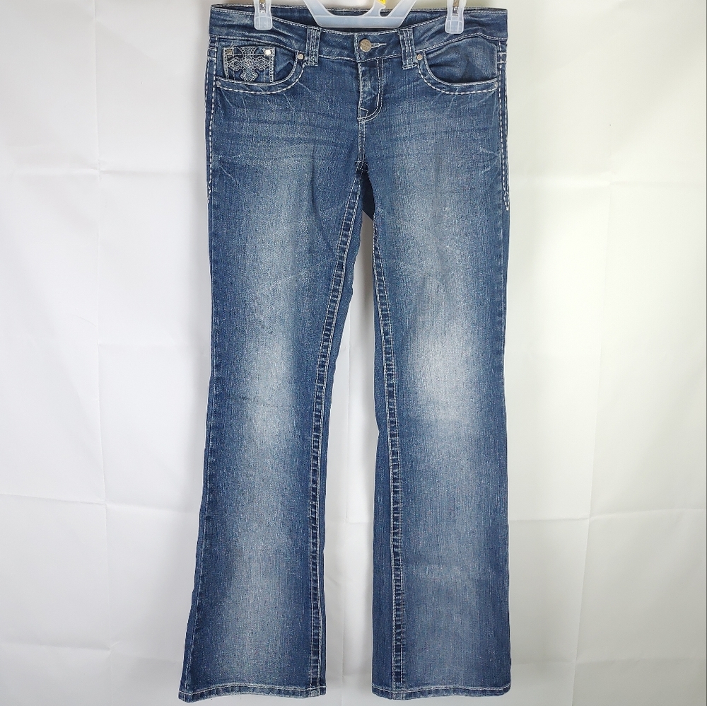 Soundgirl Low Rise Bootcut Jeans Womens 9 Casual Western Rodeo Cowgirl Outdoor
